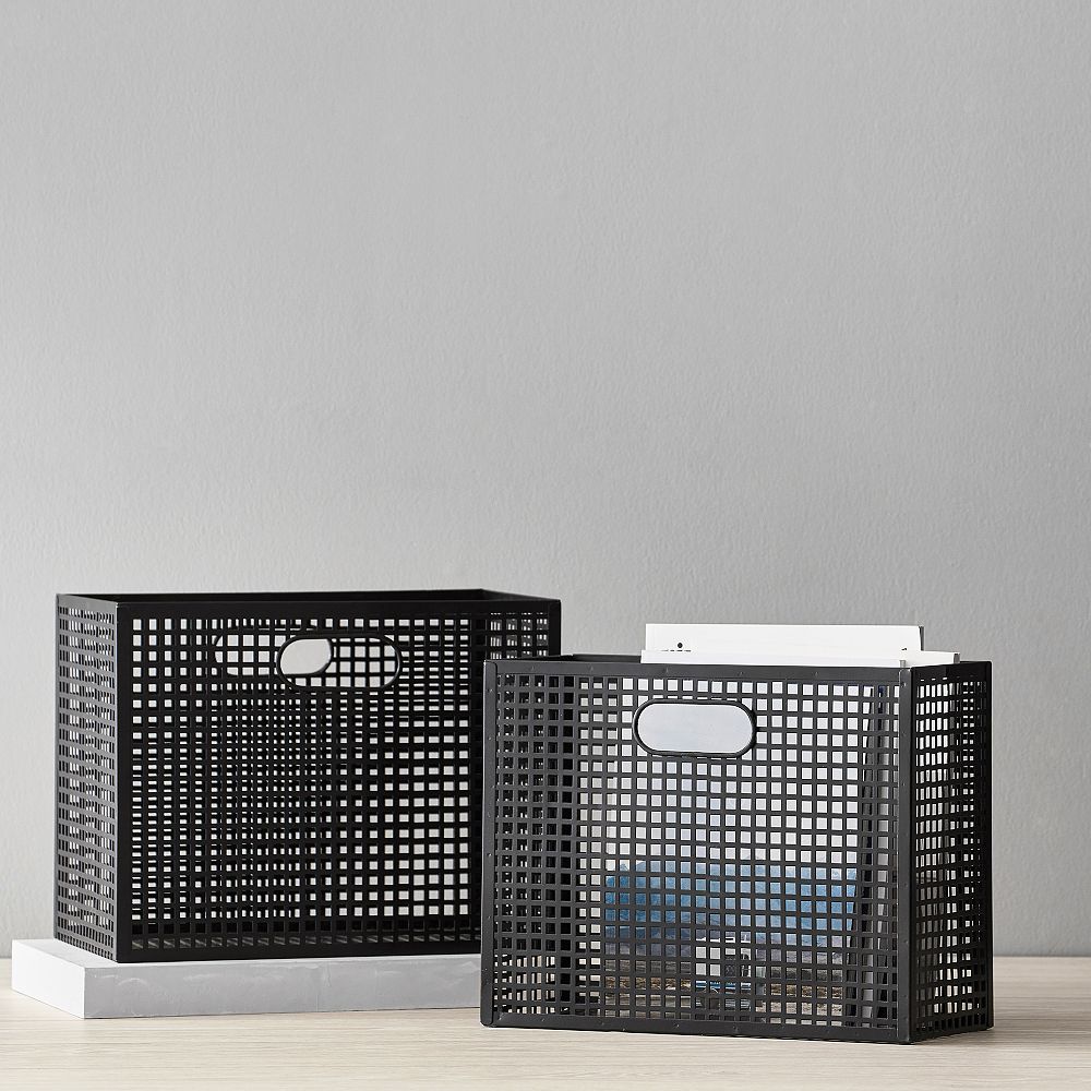 Perforated Metal Storage Bins