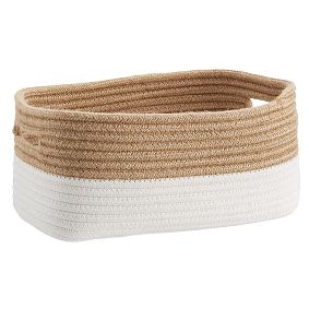 Tonal Rope Baskets, White