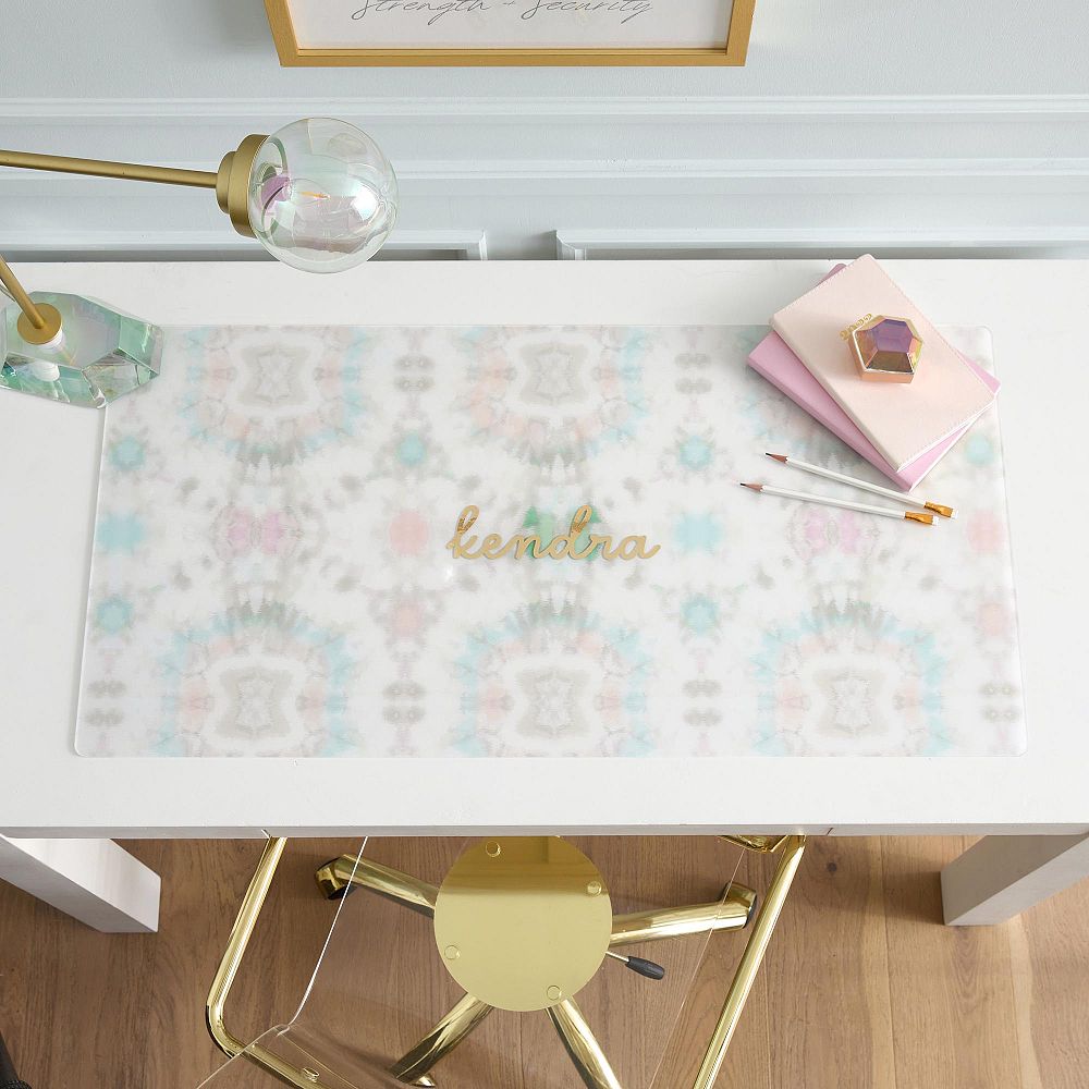 Personalized Hard Acrylic Kendra Scott Desk Mat (36&quot;x18&quot;)