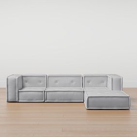 Cushy Sofa and Ottoman Set (96&quot;)