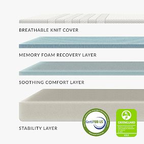 Leesa&#174; Bunk Medium-Firm Mattress (7&quot;h)