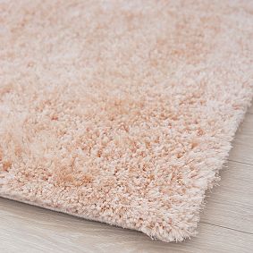 Shimmer Shag Performance Rug - Blush