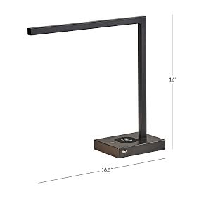 Greene PB LED Task Lamp with Charging Pad and USB (16&quot;)