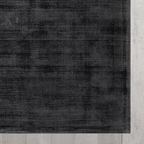 Open Box: Solid Viscose Rug - Vintage Ebony
