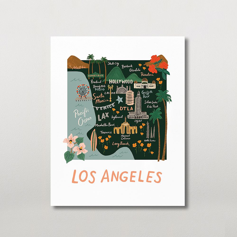 Rifle Paper Co. Los Angeles Map Print