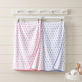 Roller Rabbit Hearts Bath Wrap