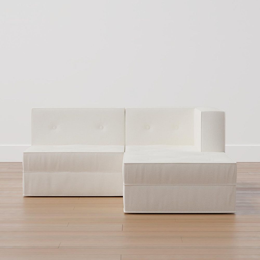 Piped Cushy Sectional Set with Storage (65&quot;)