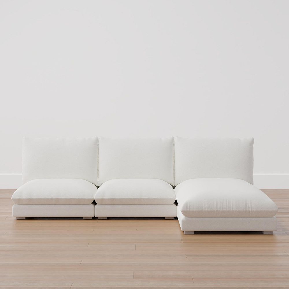 Skye Armless L-Shaped Sectional Set with Chaise (95.5&quot;)