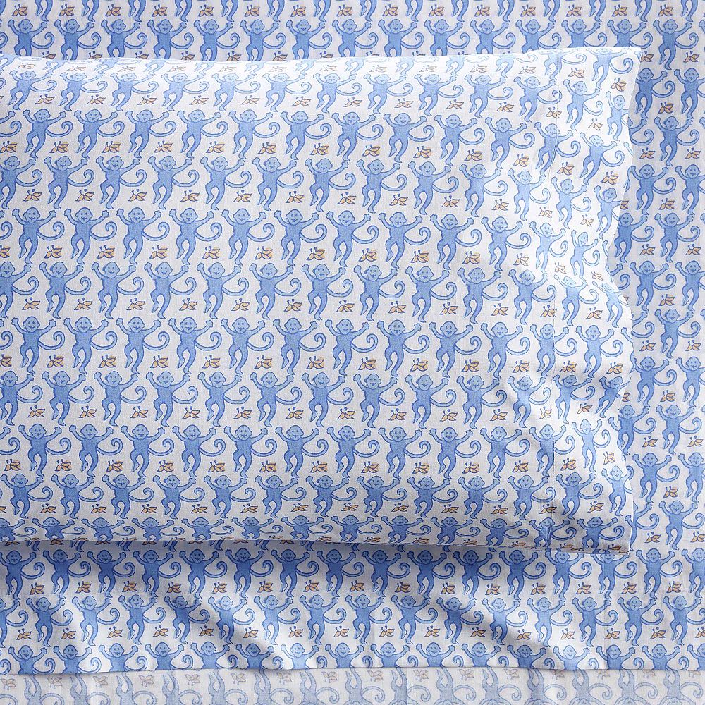 Roller Rabbit Monkey Organic Sheet Set