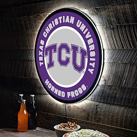 College Logo LED Round Wall Decor