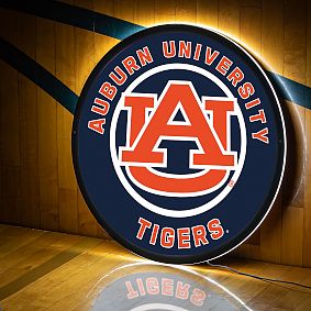 College Logo LED Round Wall Decor