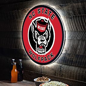 College Logo LED Round Wall Decor
