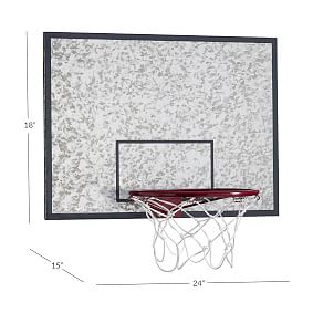 Galvanized Basketball Hoop And Dry-Erase Board