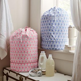 Roller Rabbit Monkey Laundry Bag