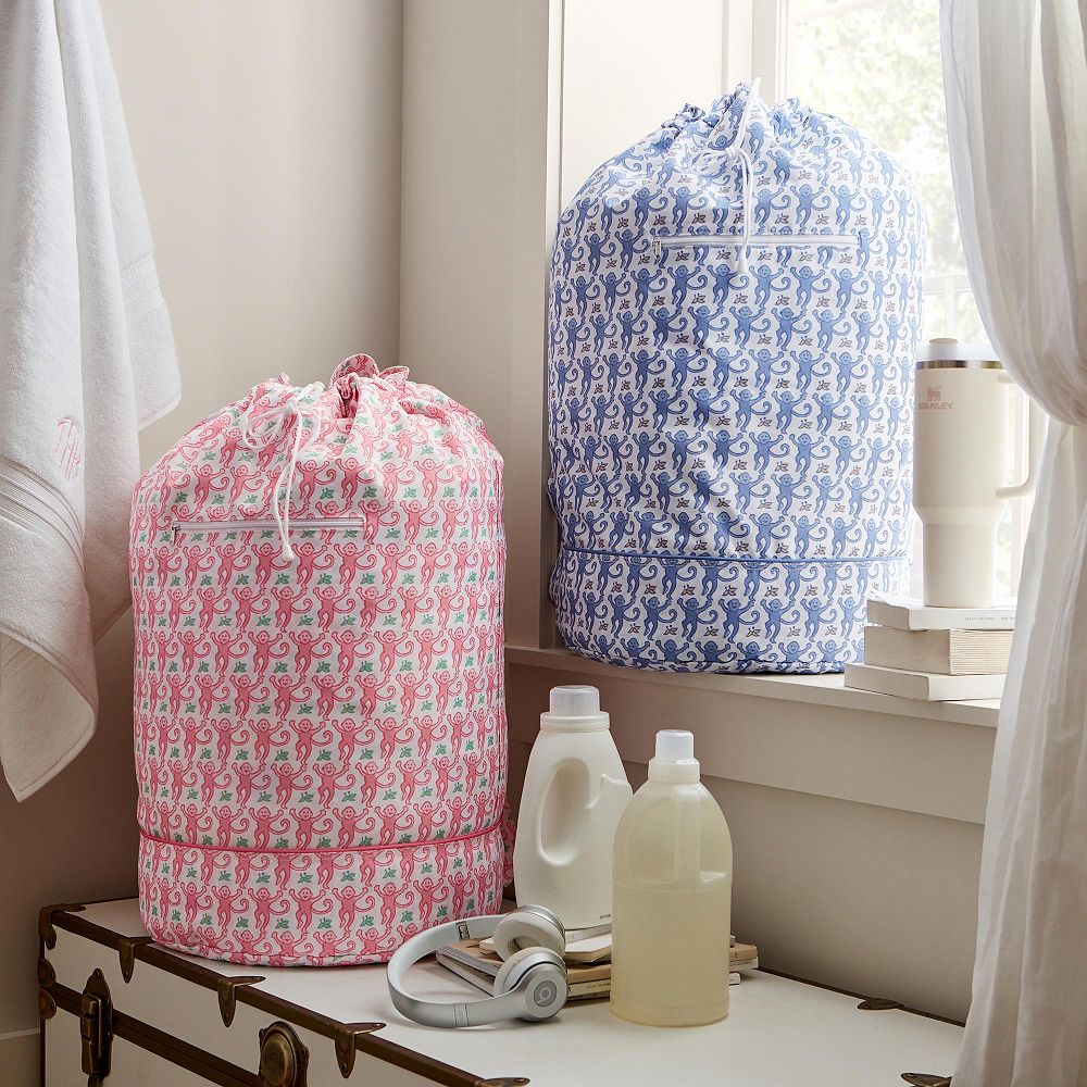 Roller Rabbit Monkey Laundry Bag
