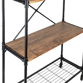 Rolling Industrial 40&quot; Bookshelf