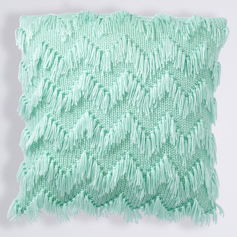 Shaggy Chevron Pillow Covers