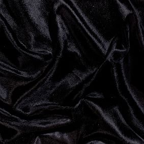 Solid Black Cow Hide Rug