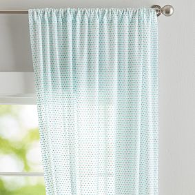 Textured Dot Sheer Curtain