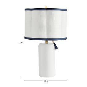 Tassel Drum Shade Table Lamp