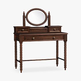 Chris Loves Julia Turned Wood Vanity Desk (40&quot;)