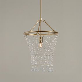 Crystal Basketball Hoop Pendant (15&quot;)