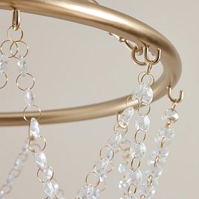 Crystal Basketball Hoop Pendant (15&quot;)