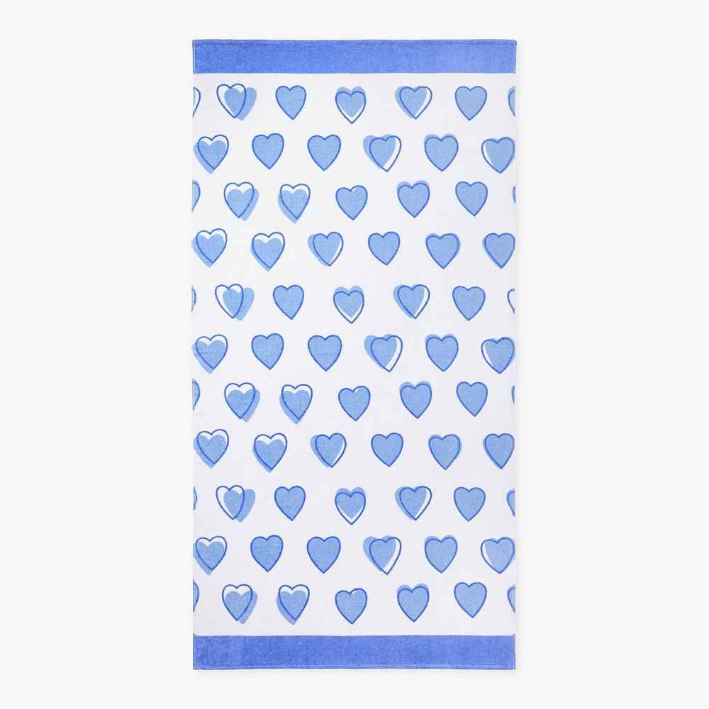 Roller Rabbit Hearts Beach Towel UPF 50+