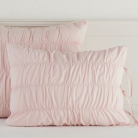 Ruched Organic Standard Sham