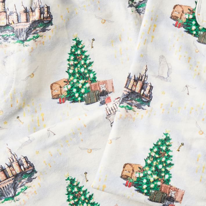Harry Potter™ Hogwarts™ Christmas Organic Flannel Pajama Set