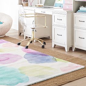 Watercolor Dot Performance Rug