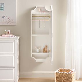 Auburn Scallop Storage Mirror (16&quot;x48&quot;)