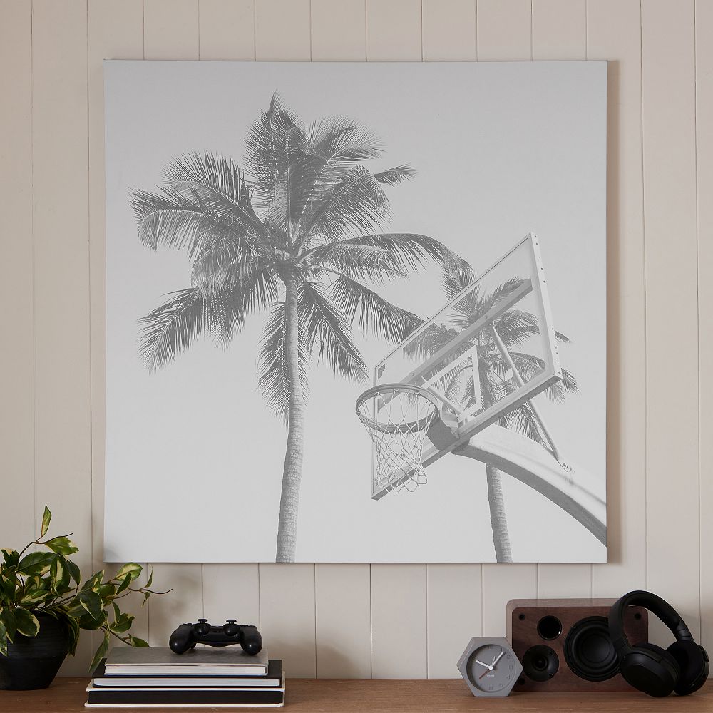 Basketball Hoop Canvas Wall Art