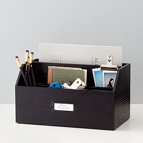 Classic Wooden Desk Accessories, All-In-One Sectional