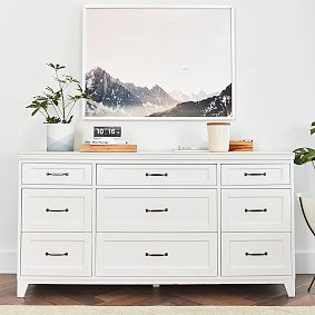 Hampton 9-Drawer Wide Dresser (63.5w x 21d&quot;)