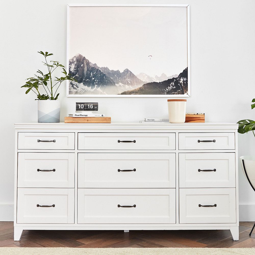 Hampton 9-Drawer Wide Dresser (63.5w x 21d&quot;)