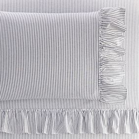 Washed Cotton Ruffle Stripe Sheet Set