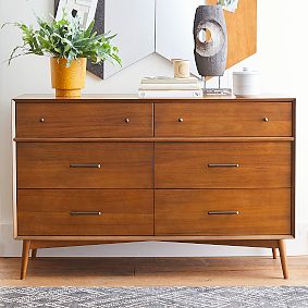 west elm x pbt Mid-Century 6-Drawer Wide Dresser (56w x 18d&quot;)