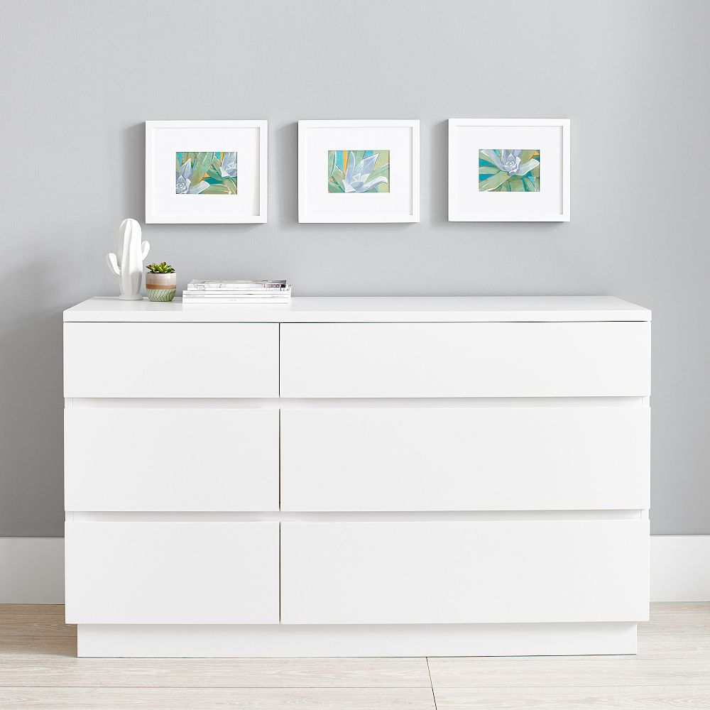 Bowen 6-Drawer Wide Dresser (56w x 19d&quot;)