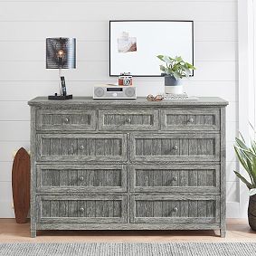 Beadboard 9-Drawer Grand Dresser (64w x 19d&quot;)