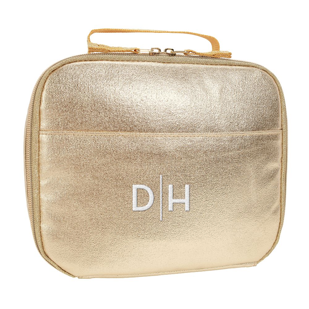 Colby Metallic Gold Cold Pack Lunch Box