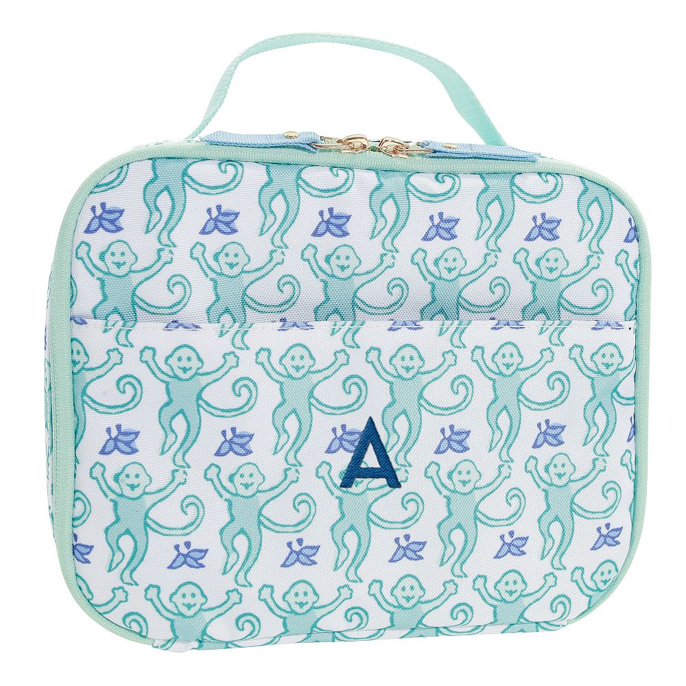 Colby Roller Rabbit Teal Monkey Cold Pack Lunch Box