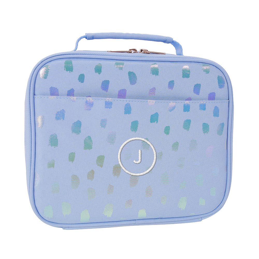 Gear-Up Iridescent Blue Brushstroke Cold Pack Lunch Box