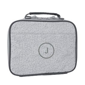 Heathered Gray Cold Pack Lunch Box