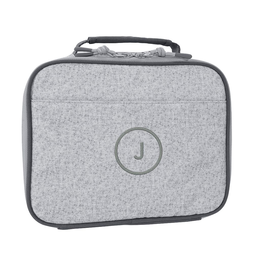 Heathered Gray Cold Pack Lunch Box