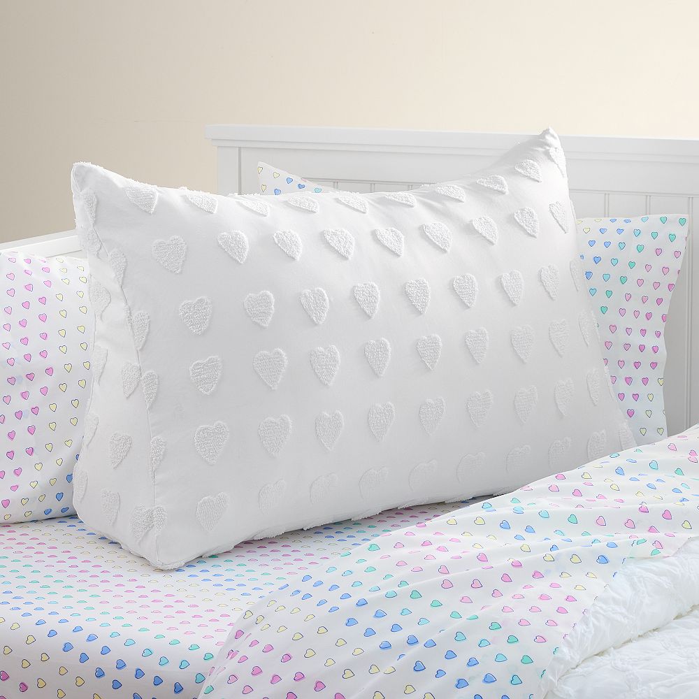 Roller Rabbit Tufted Heart Wedge Pillow