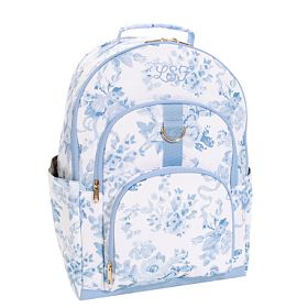 ポッタリーバーン＆LoveShackFancyrコラボ♪フリル バックパック Gear-Up LoveShackFancy Blue Damask Backpack | Pottery Barn Teen