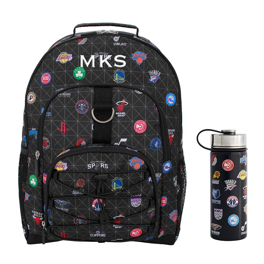 Gear-Up NBA Backpack and Slim Water Bottle Bundle