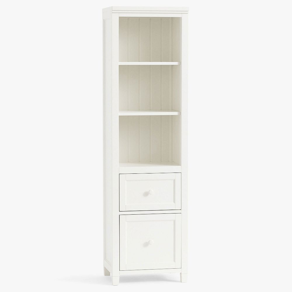 Beadboard Bookcase with Storage Drawers (19.5&quot;)