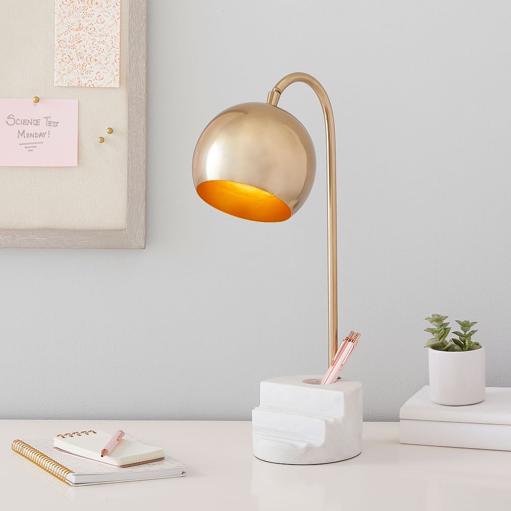 Marble Organizer Base Task Lamp